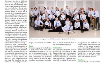 St Cecilia na 100 jaar nog steeds in de lift